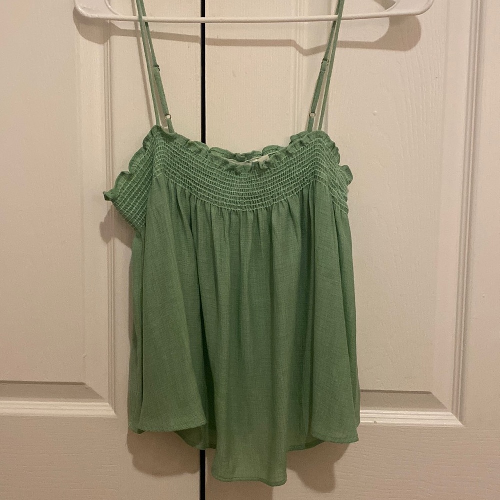 Nordstrom Green Flowy Top